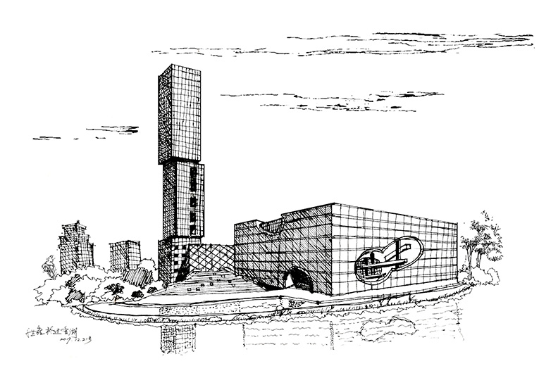 室内设计师洪鑫建筑景观手绘欣赏.jpg